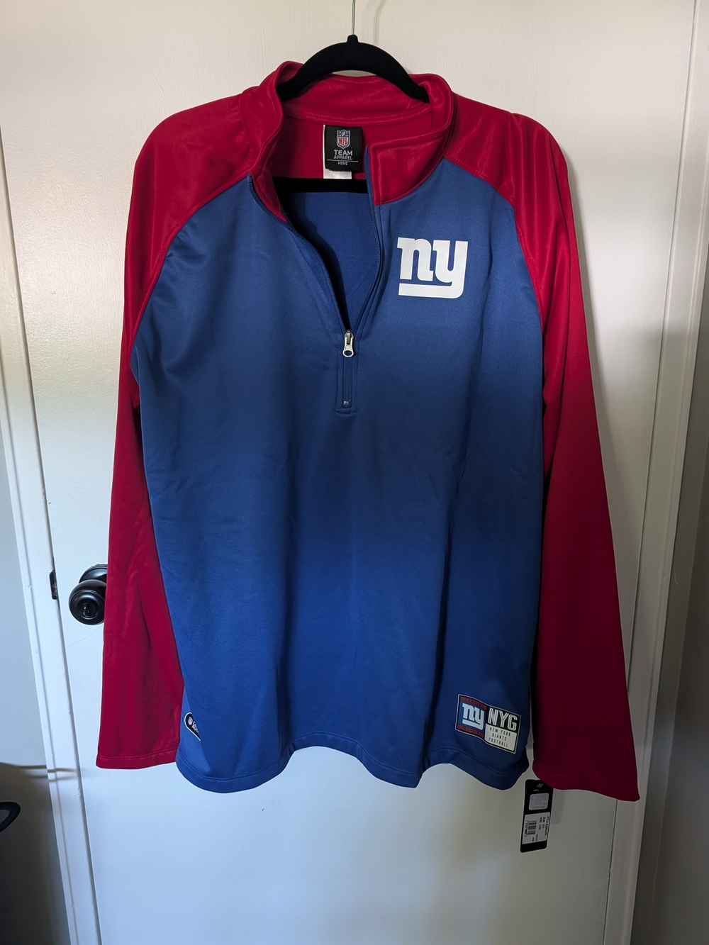 NFL New York Giants Half-Zip Pullover